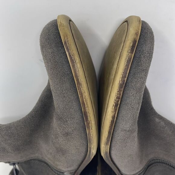 Lucky Brand Basel Bootie, Gray Suede, women’s size 8M, 1.5” heel - Picture 8 of 12